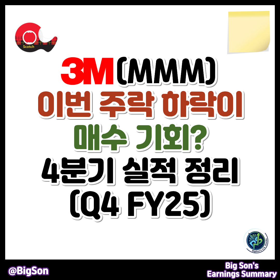 3M(MMM) 4분기 실적(Earnings Q4 FY25)