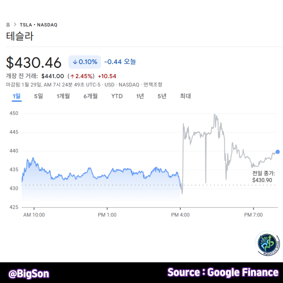 테슬라(TSLA) 주가