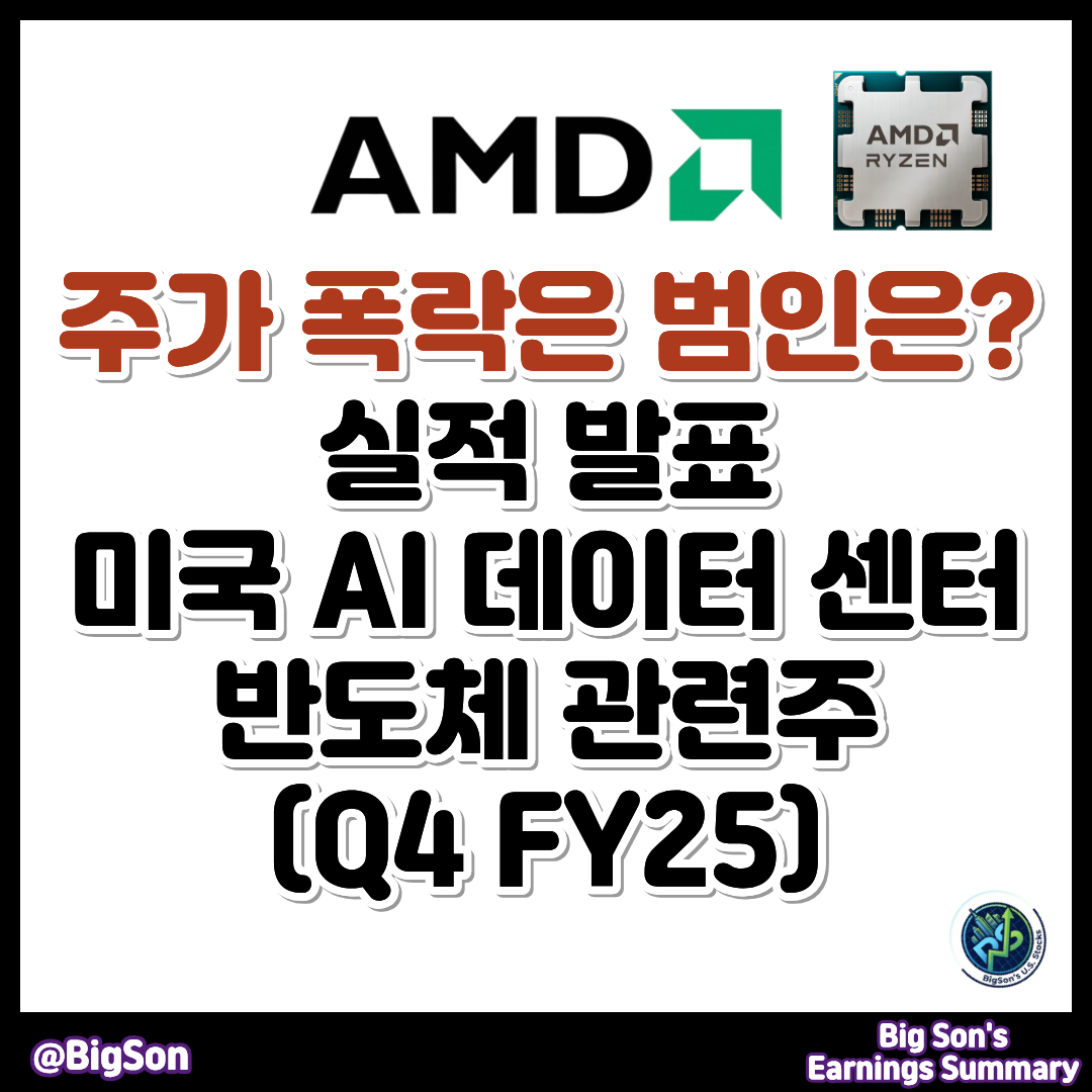AMD 실적 발표(Earnings Q4 FY25), 주가 폭락의 범인은?
