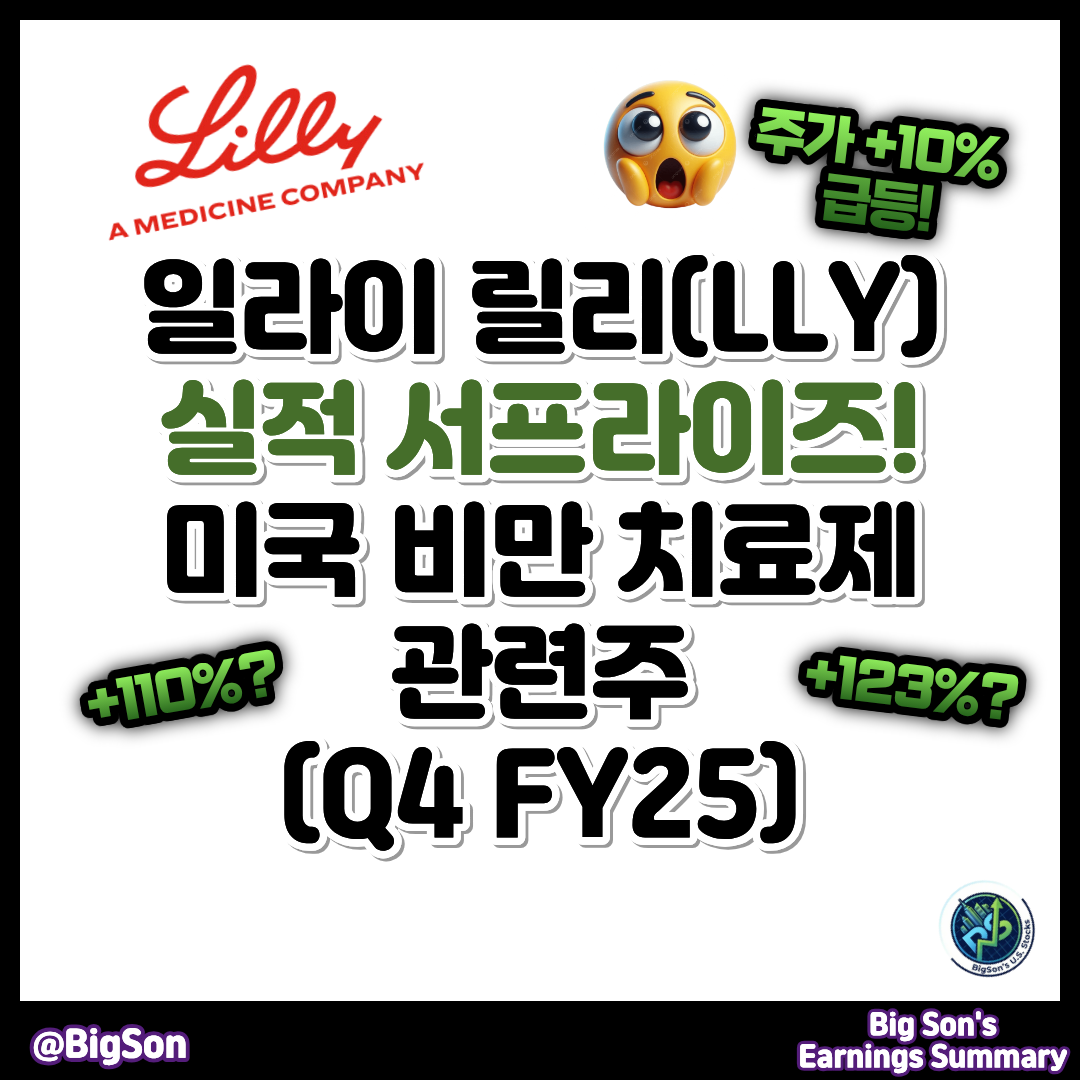 일라이 릴리(LLY) 실적 발표(Earnings Q4 FY25) 썸네일